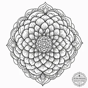 Tattoo sketch a human brain with blooming flo... - эскиз тату (№1753079471_0, 21.07.2025 06:31) — tattoo-photo.ru