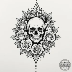Tattoo design an open spellbook with glowing... - эскиз тату (№1753082105_0, 21.07.2025 07:15) — tattoo-photo.ru