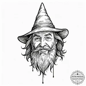 A sketch of tom bombadil, joyful and enigmati... - эскиз тату (№1753083010_0, 21.07.2025 07:30) — tattoo-photo.ru