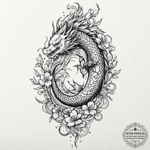 Tattoo design a sprawling skill tree diagram... - эскиз тату (№1753086476_0, 21.07.2025 08:27) — tattoo-photo.ru