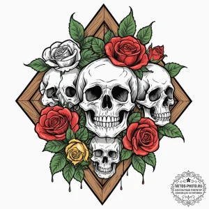 Tattoo design a robust, traditional timber fr... - эскиз тату (№1753087139_0, 21.07.2025 08:38) — tattoo-photo.ru