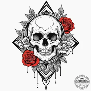 Tattoo design a geometric abstract representa... - эскиз тату (№1753098418_0, 21.07.2025 11:46) — tattoo-photo.ru