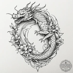 A person folding a complex origami figure., t... - эскиз тату (№1753108294_0, 21.07.2025 14:31) — tattoo-photo.ru