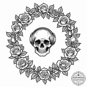 Tattoo design a garden gate or a front door w... - эскиз тату (№1753112867_0, 21.07.2025 15:47) — tattoo-photo.ru