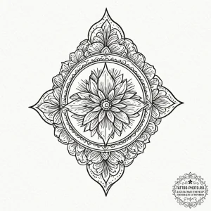 Tattoo design a soft, blending pattern for tr... - эскиз тату (№1753115234_0, 21.07.2025 16:27) — tattoo-photo.ru