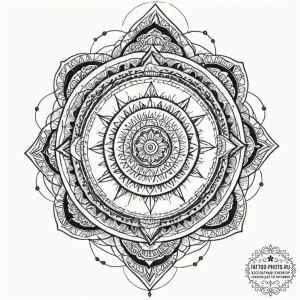 A trash polka composition of rust cohle, with... - эскиз тату (№1753119039_0, 21.07.2025 17:30) — tattoo-photo.ru