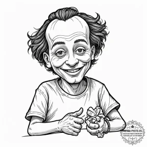 A sketch of jigsaw's puppet, billy, "i want t... - эскиз тату (№1753123697_0, 21.07.2025 18:48) — tattoo-photo.ru