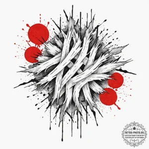 Tattoo sketch an abstract representation of f... - эскиз тату (№1753124876_0, 21.07.2025 19:07) — tattoo-photo.ru