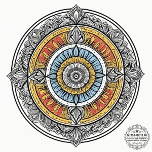 Target, concept art for tattoo, on a clean wh... - эскиз тату (№1753126406_0, 21.07.2025 19:33) — tattoo-photo.ru