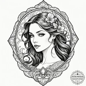 Tattoo sketch a character sheet with a single... - эскиз тату (№1753133379_0, 21.07.2025 21:29) — tattoo-photo.ru