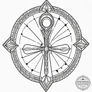 Tattoo sketch an ancient egyptian 'ankh' for... - эскиз тату (№1753133965_0, 21.07.2025 21:39) — tattoo-photo.ru