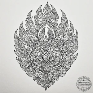 Bear's paw, tattoo drawing outline, ornamenta... - эскиз тату (№1753134433_0, 21.07.2025 21:47) — tattoo-photo.ru