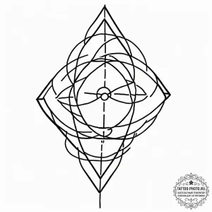 Tattoo design an abstract "echo" or resonance... - эскиз тату (№1753138330_0, 21.07.2025 22:52) — tattoo-photo.ru