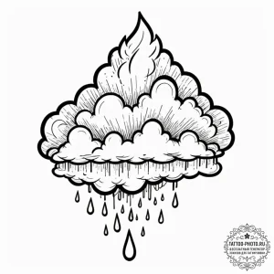 Tattoo sketch a minimalist rendering of a clo... - эскиз тату (№1753139942_0, 21.07.2025 23:19) — tattoo-photo.ru