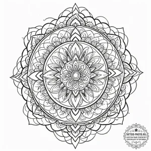 Tattoo design an abstract ripple effect from... - эскиз тату (№1753146800_0, 22.07.2025 01:13) — tattoo-photo.ru