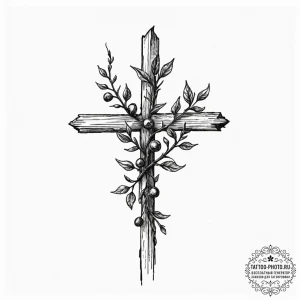 Blackthorn, artistic tattoo sketch, on a clea... - эскиз тату (№1753148246_0, 22.07.2025 01:37) — tattoo-photo.ru
