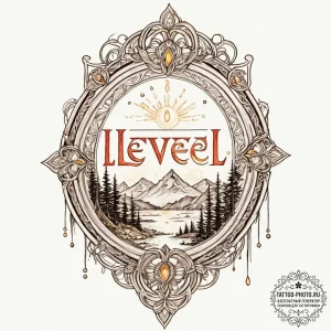 Tattoo sketch a glowing "level complete" bann... - эскиз тату (№1753154697_0, 22.07.2025 03:24) — tattoo-photo.ru