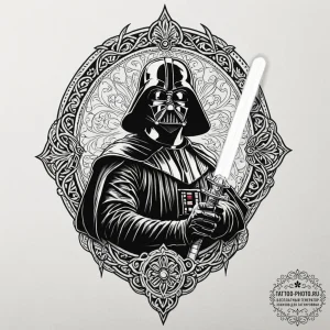 A tattoo flash sheet of lightsabers: luke's,... - эскиз тату (№1753155078_0, 22.07.2025 03:31) — tattoo-photo.ru