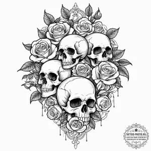 Tattoo design a tiny, playful monster or crea... - эскиз тату (№1753155920_0, 22.07.2025 03:45) — tattoo-photo.ru