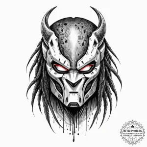 116. neo-traditional tattoo of the predator's... - эскиз тату (№1753156766_0, 22.07.2025 03:59) — tattoo-photo.ru