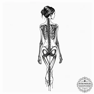 Tattoo sketch a simple, elegant silhouette of... - эскиз тату (№1753159360_0, 22.07.2025 04:42) — tattoo-photo.ru