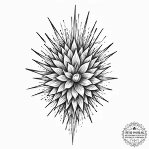 Tattoo design a controlled explosion, contain... - эскиз тату (№1753170167_0, 22.07.2025 07:42) — tattoo-photo.ru
