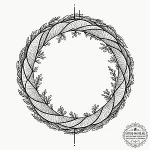 Tattoo design a tree whose rings are not circ... - эскиз тату (№1753170642_0, 22.07.2025 07:50) — tattoo-photo.ru