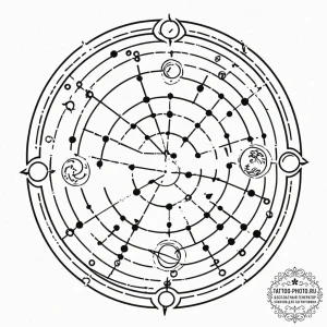 Tattoo design a geometric representation of t... - эскиз тату (№1753172845_0, 22.07.2025 08:27) — tattoo-photo.ru