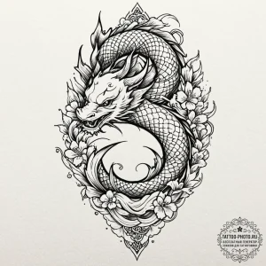 Tattoo sketch a fine line animal silhouette o... - эскиз тату (№1753175842_0, 22.07.2025 09:17) — tattoo-photo.ru
