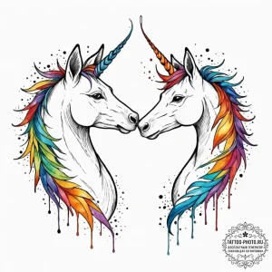 Tattoo sketch a stylized 'spirit animal' for... - эскиз тату (№1753177024_0, 22.07.2025 09:37) — tattoo-photo.ru