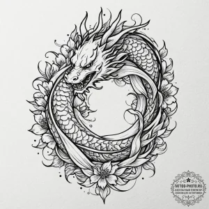 Tattoo sketch: a portrait of dazhbog, his fac... - эскиз тату (№1753180340_0, 22.07.2025 10:32) — tattoo-photo.ru