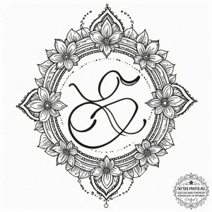 Tattoo design a spiritual symbol (e.g., ohm,... - эскиз тату (№1753191264_0, 22.07.2025 13:34) — tattoo-photo.ru