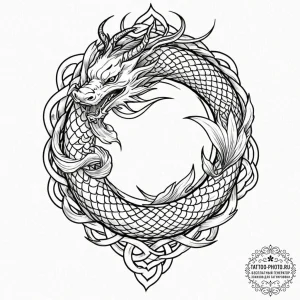 A celtic knotwork animal, tattoo flash sheet... - эскиз тату (№1753192709_0, 22.07.2025 13:58) — tattoo-photo.ru