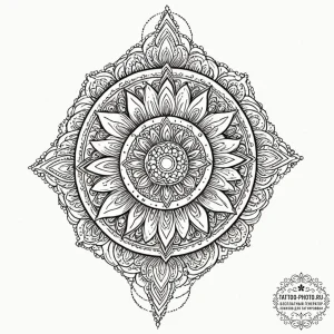 Tattoo design a single, abstract point of lig... - эскиз тату (№1753194150_0, 22.07.2025 14:22) — tattoo-photo.ru
