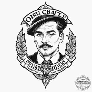 A chicano lettering tattoo "by order of the p... - эскиз тату (№1753195167_0, 22.07.2025 14:39) — tattoo-photo.ru
