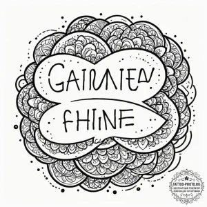 Tattoo design a glowing chat bubble with a me... - эскиз тату (№1753196184_0, 22.07.2025 14:56) — tattoo-photo.ru