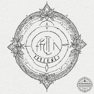 A linework design of the elvish script for "f... - эскиз тату (№1753197967_0, 22.07.2025 15:26) — tattoo-photo.ru