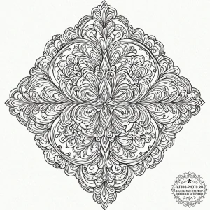 Tattoo sketch a classic 'fleur-de-lis' with a... - эскиз тату (№1753203156_0, 22.07.2025 16:52) — tattoo-photo.ru
