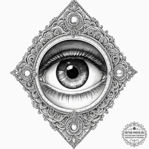 Tattoo sketch a telescope, but looking throug... - эскиз тату (№1753203408_0, 22.07.2025 16:56) — tattoo-photo.ru