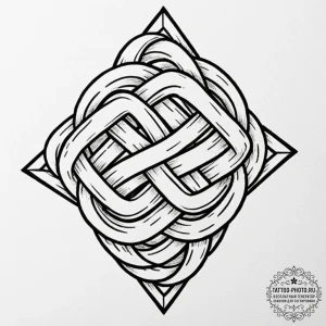 Tattoo design a stylized 'family' knot from v... - эскиз тату (№1753204932_0, 22.07.2025 17:22) — tattoo-photo.ru