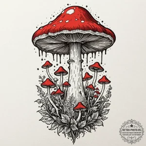 Tattoo design a mushroom cloud that is not fr... - эскиз тату (№1753205863_0, 22.07.2025 17:37) — tattoo-photo.ru
