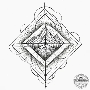 Tattoo sketch an abstract representation of a... - эскиз тату (№1753209221_0, 22.07.2025 18:33) — tattoo-photo.ru