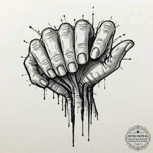 A minimalist tattoo of the iconic "trunk shot... - эскиз тату (№1753209686_0, 22.07.2025 18:41) — tattoo-photo.ru