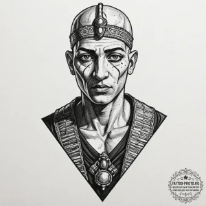 A dotwork tattoo of the mummy (imhotep), wrap... - эскиз тату (№1753221010_0, 22.07.2025 21:50) — tattoo-photo.ru