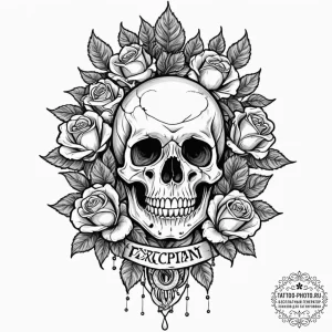A neo-traditional tattoo of the "captain howd... - эскиз тату (№1753227352_0, 22.07.2025 23:35) — tattoo-photo.ru