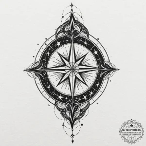 Tattoo design a star chart, but it's tattooed... - эскиз тату (№1753232564_0, 23.07.2025 01:02) — tattoo-photo.ru