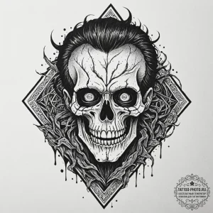 A sketch of the necronomicon (book of the dea... - эскиз тату (№1753245835_0, 23.07.2025 04:43) — tattoo-photo.ru