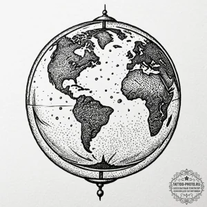A chicano style tattoo of the "the world is y... - эскиз тату (№1753250106_0, 23.07.2025 05:55) — tattoo-photo.ru