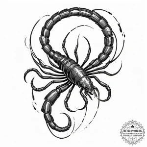 Tattoo design a scorpio scorpion, its body ma... - эскиз тату (№1753250183_0, 23.07.2025 05:56) — tattoo-photo.ru