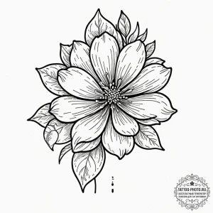 Tattoo sketch a subtle outline of a hip with... - эскиз тату (№1753253531_0, 23.07.2025 06:52) — tattoo-photo.ru